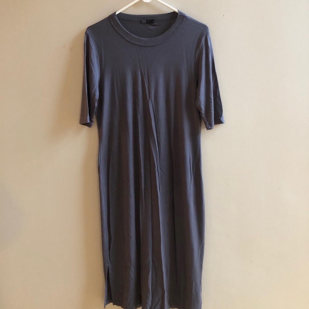 Charcoal Bodycon Maternity Dress